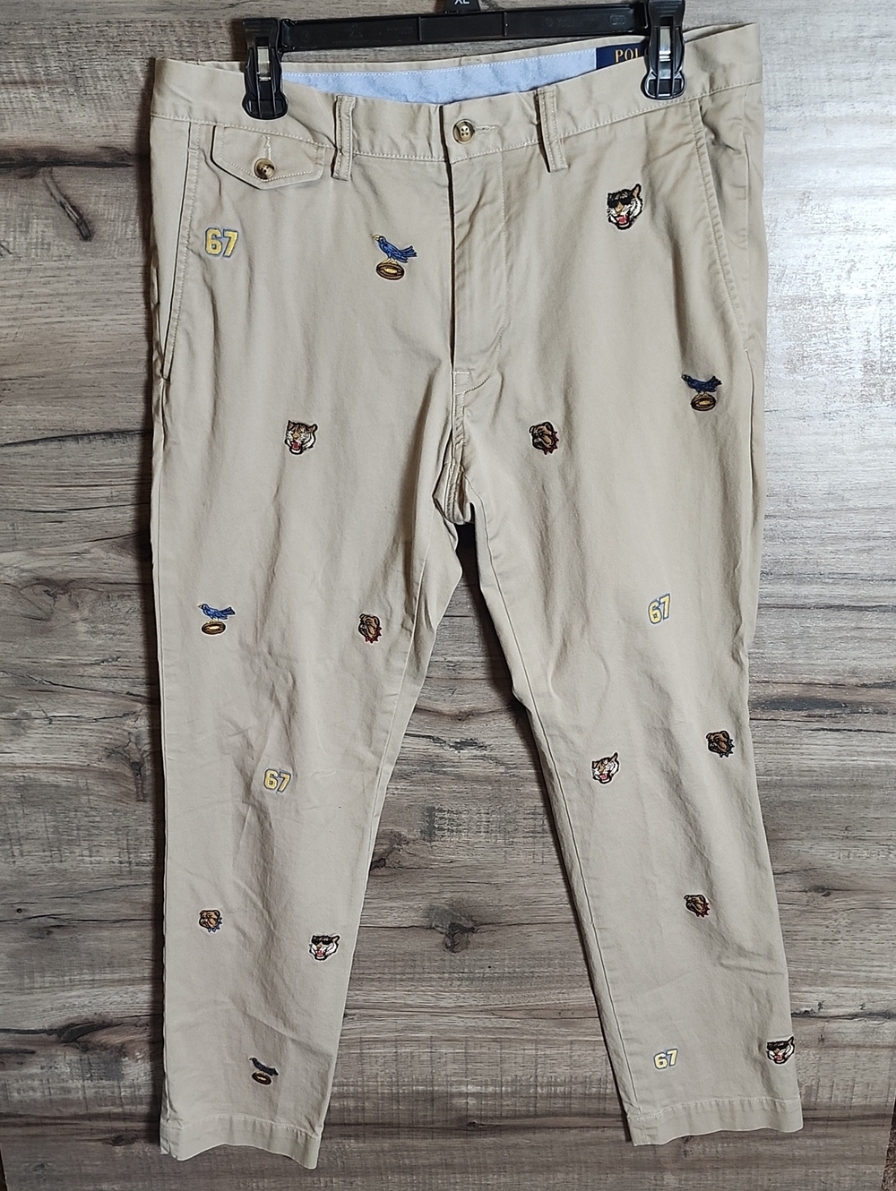Polo Ralph Lauren Varsity Collection Embroidered Chino Pants 32x30